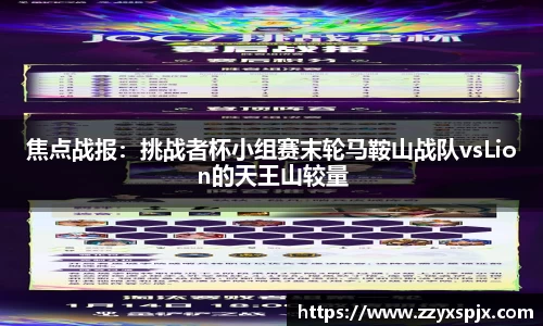 焦点战报：挑战者杯小组赛末轮马鞍山战队vsLion的天王山较量
